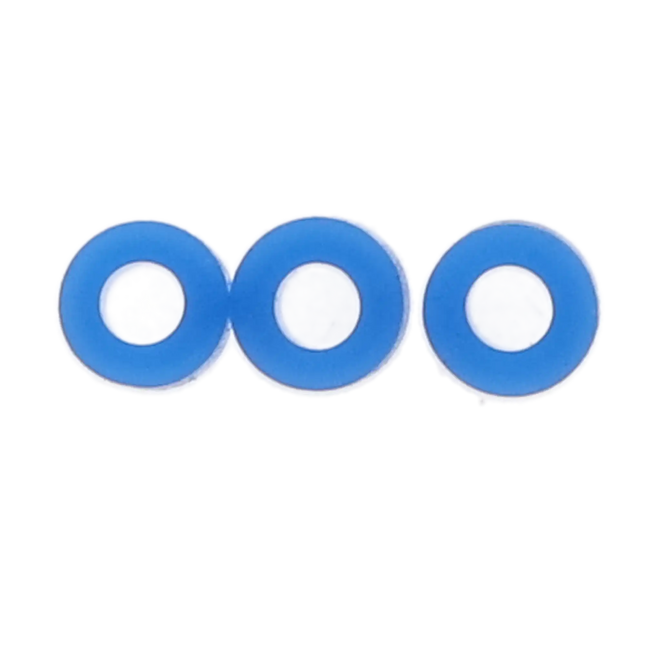 Code Rings Silicone Standard 100/Pk Blue
