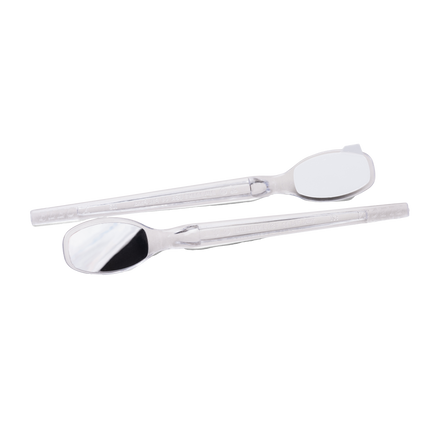 Flecta Disposable Mirrors, Silver, 200/Pk, FLEC