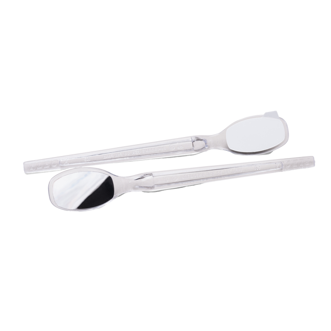 Flecta Disposable Mirrors, Silver, 200/Pk, FLEC