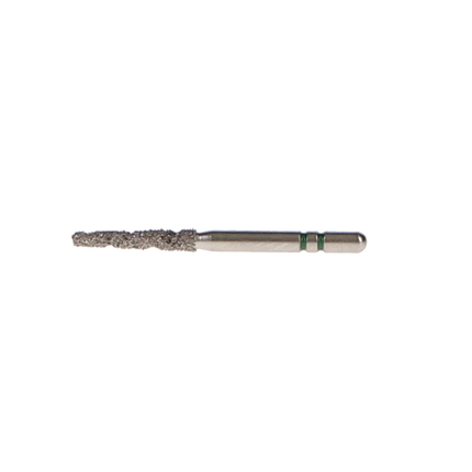 Two Striper TS2000 Spiral Cut Diamond Burs, FG, Round-End Taper, 2004.9, 1.6 mm, Coarse, Green, 5/Pk, 2000049