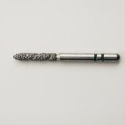 Two Striper TS2000 Spiral Cut Diamond Burs, FG, Round-End Taper, 2005.9, 1.8 mm, Coarse, Green, 5/Pk, 2000059