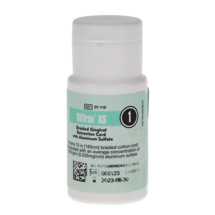 SilTrax AS Braided Retraction Cord, # 9/1, Medium, 1/Pk, 07-110