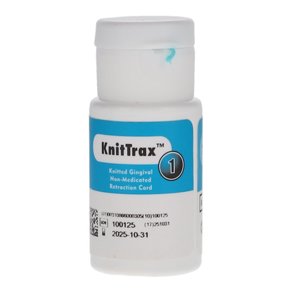 KnitTrax Knitted Retraction Cord, 100", # 1, Medium, 1/Pk, 07-580