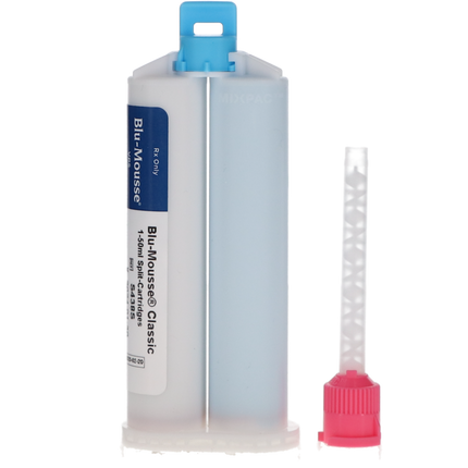 Blu-Mousse VPS Bite Registration Material, Classic Set, Split Cartridge, 50 ml, 2/Pk, S438S