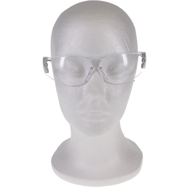 Mini Econo Wraps Eyewear, Clear Lens, Clear Frame, 1/Pk, 3607C