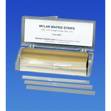 Mylar Matrix Strips, Straight, Not Contoured, 1000/Box, 57