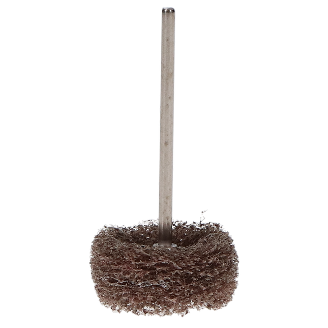Hatho Scotch Brite Miniature Brushes, HP, Coarse, Light Brown, 12/Pk, 1670016
