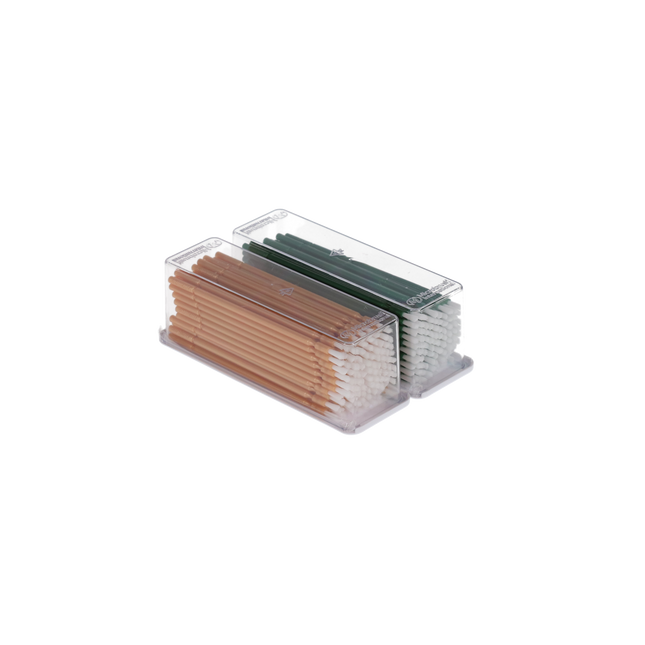 Restorative Applicators, UltraBrush 2.0 Brush Refill, Regular, Green/Gold, 200/Pk, U2R200