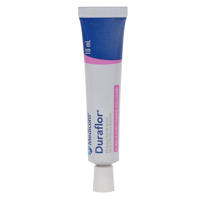 Medicom - Duraflor - Fluo. Varnish - 10ml/Tube - Bubblegum