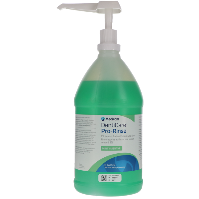 DentiCare, Fluoride Oral Rinse, 2% Neutral Sodium Fluoride, 2 L, Mint, 1/Pk, 10044-M