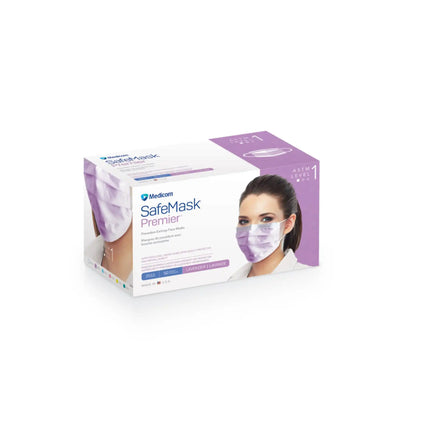 Medicom - Safe-Mask Earloop Lavender 50/Bx ASTM 1