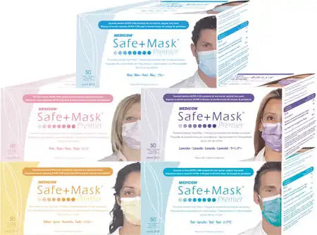 Medicom - Safe-Mask Earloop Pink 50/Bx ASTM 1