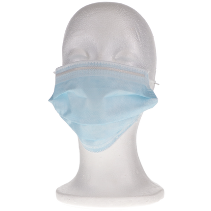 SafeMask Premier Elite Procedure Earloop, ASTM Level 3, Blue, 50/Box