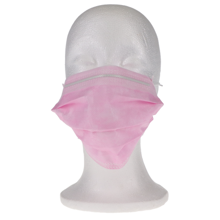 SafeMask Premier Elite Procedure Earloop, ASTM Level 3, Pink, 50/Box, 2046