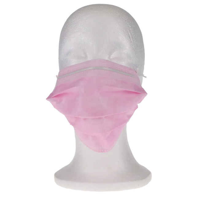 Medicom - Safe-Mask Premier - Elite, Earloop - Pink 50/Bx