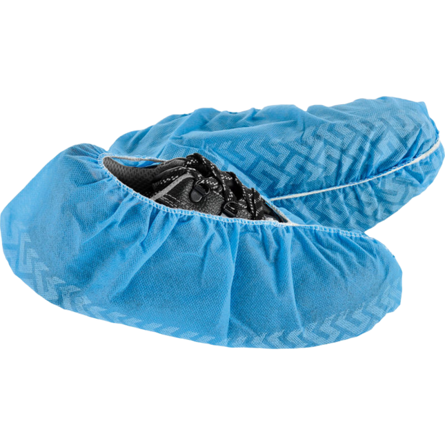 Shoe Covers, Non-Skid, Blue, 100/Pk, 8007