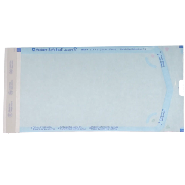 Medicom - SafeSeal - Duet Pouch - 5.25 x 10- 200/Bx