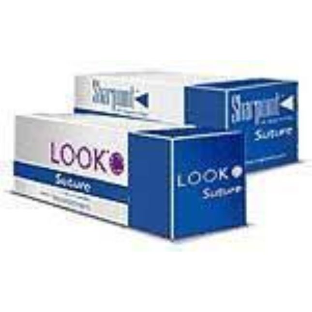 PolySyn Polyglycolic Acid Suture with C6 Needle (RC), Undyed Braided, 18", # 3-0, 12/Pk, 423B