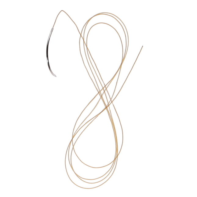 Chromic Gut Suture with C6 Needle (RC), 3/8 Circle, 18"/45 cm, # 4-0, 12/Pk, 558B
