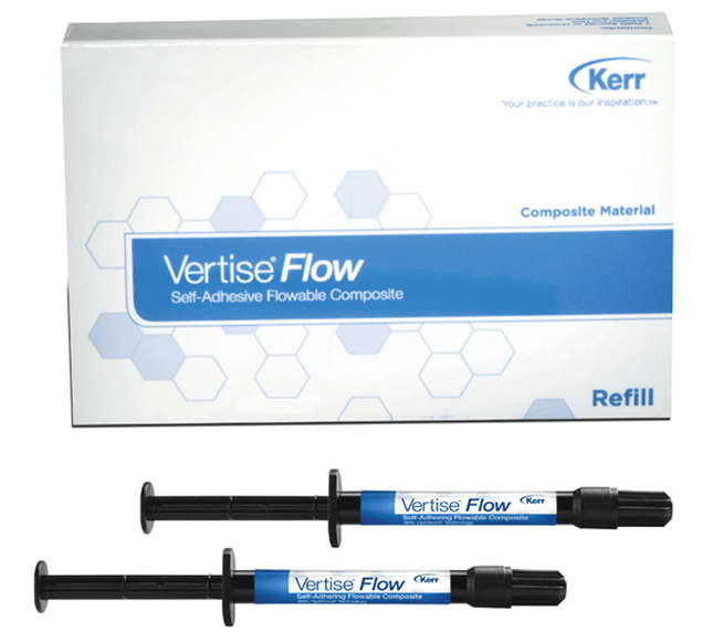 Vertise Flow Flowable Resin Composite, Light-Cure, Syringe Refill, 2 g, A1, 2/Pk