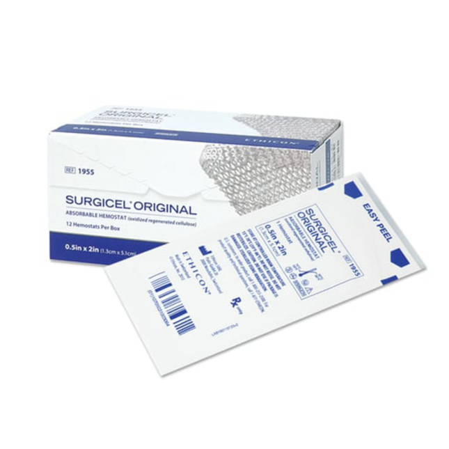 Surgicel Sterile 1/2"x2", 12/Pk