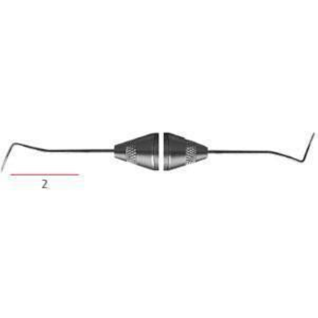 Explorer, Double-Ended, # 2, Pigtail, # 6 Satin Steel Handle, 1/Pk, EXD26