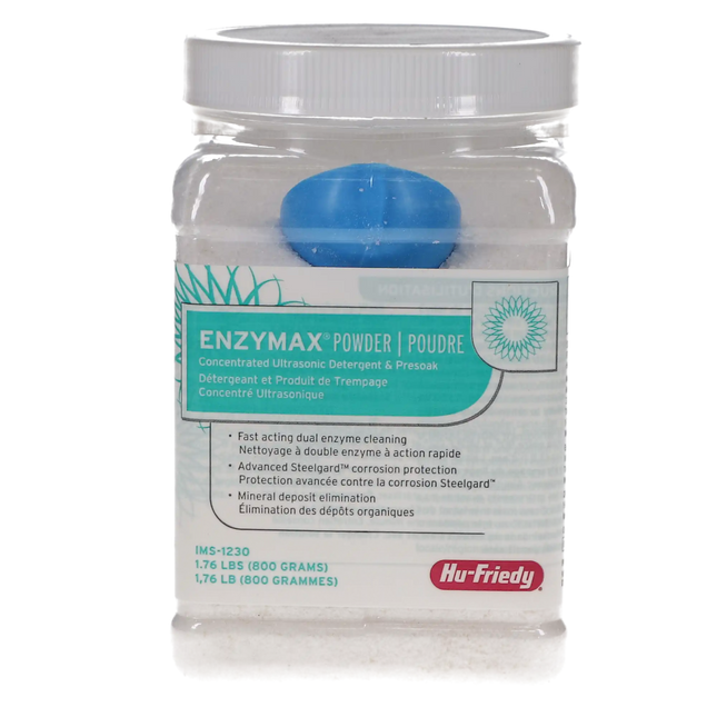 Hu-Friedy - IMS Detergent Enzymax powder, 800gr. glass w/measure spoon **Discontinued