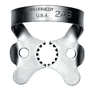 Rubber Dam Clamp, # 2AS, Larger Premolars, Satin Steel, 1/Pk, RDCM2AS