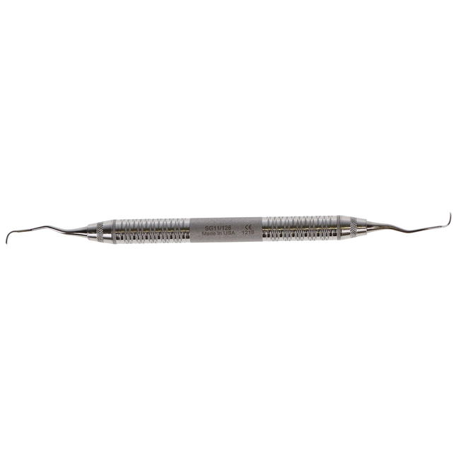 Gracey Curette, Double-Ended, 11/12, # 6 Satin Steel, Mesial Surface of Posterior Teeth, 1/Pk, SG11/126