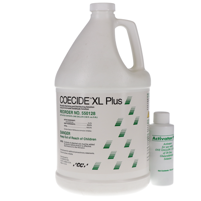 Coecide XL Plus 3.4% Alkaline Glutaraldehyde, 1 Gal, 1/Pk