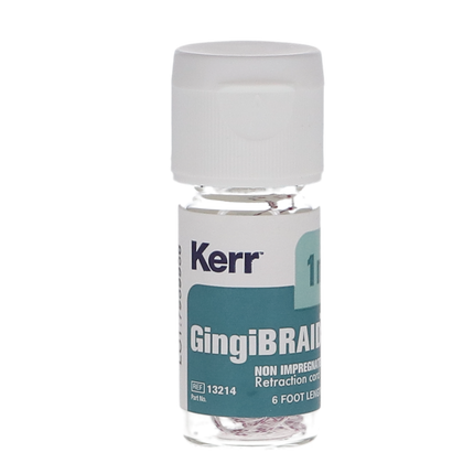 GingiBraid+ Retraction Cord, Non-impregnated, # 1, Small, White with Purple, 1/Pk, 13214