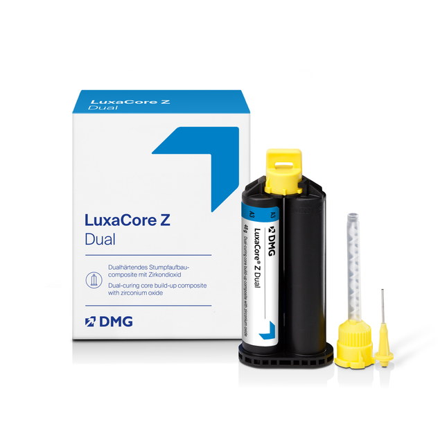 LuxaCore Z-Dual Core Build-Up Material, Automix Cartridge Kit, 50 g, Natural A3, 1/Pk, 213330