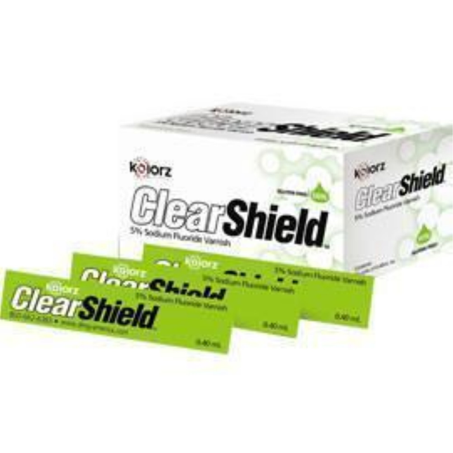 Kolorz ClearShield Fluoride Varnish, 5% NaF, Watermelon, 35/Pk, 799501