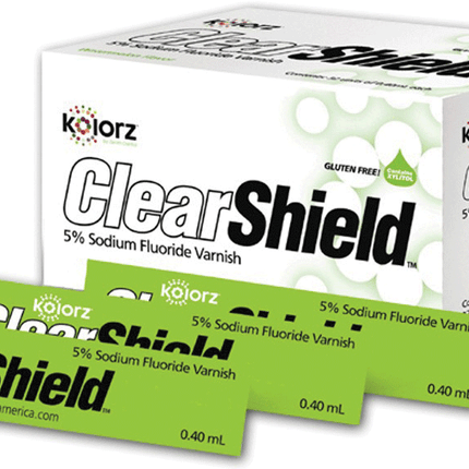 Kolorz ClearShield Fluoride Varnish, 5% NaF, Mint, 35/Pk, 799506
