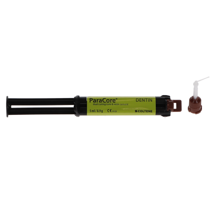 ParaCore Glass-Reinforced Core Build-Up Material, Dual-Cure, Automix Syringe Refill, 5 ml, Dentin, 2/Pk, C5887