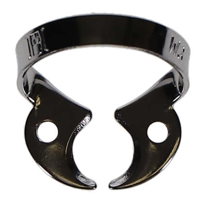 Coltene - Hygenic #W3 Wingless Flat Jawed for Small Molars Metal Rubber Dam Clamp, Single
