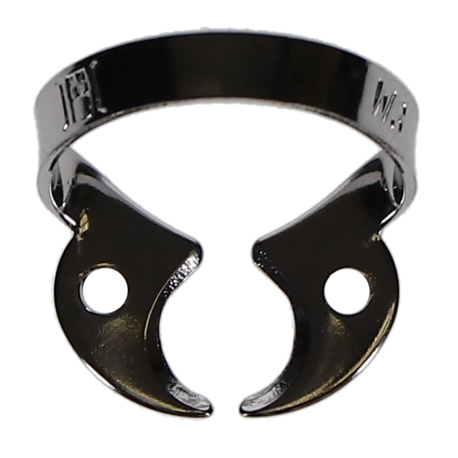 Coltene - Hygenic #W3 Wingless Flat Jawed for Small Molars Metal Rubber Dam Clamp, Single