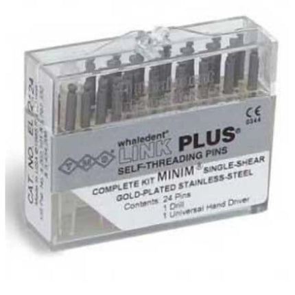 Coltene - TMS Link Plus L-722 Minim Silver, Bulk .021" / .525 mm Gold-Plated stainless