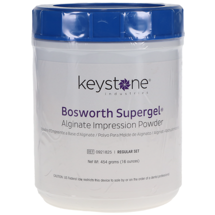Supergel Alginate Impression Material, Regular Set, Can, 1 lb, 1/Pk, 921825