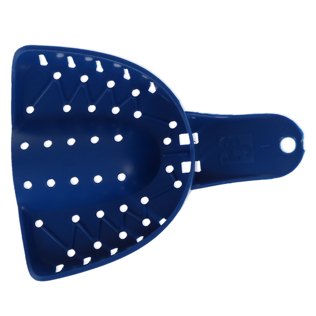 Tray Aways Disposable Plastic Impression Trays, Perforated, # 1, Large, Upper, 12/Pk, 921884