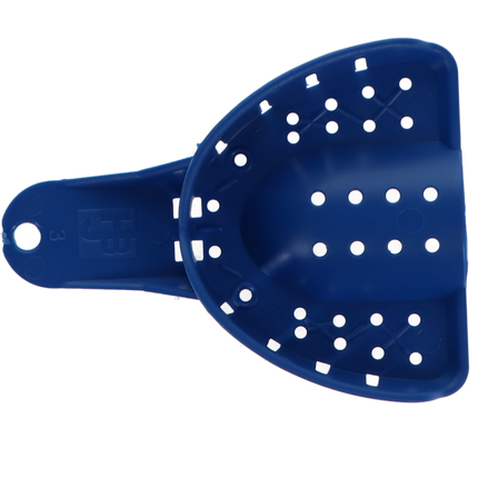 Tray Aways Disposable Plastic Impression Trays, Perforated, # 3, Medium, Upper, 12/Pk, 921885