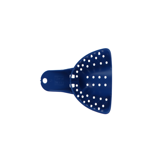 Tray Aways Disposable Plastic Impression Trays, Perforated, # 5, Small, Upper, 12/Pk, 921886