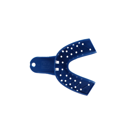 Tray Aways Disposable Plastic Impression Trays, Perforated, # 2, Large, Lower, 12/Pk, 921887