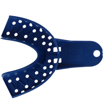 Tray Aways Disposable Plastic Impression Trays, Perforated, # 6, Small, Lower, 12/Pk, 921889