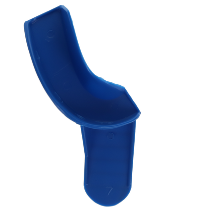 Tray Aways Disposable Plastic Impression Trays, Solid, # 7S, Partial Upper Right, Lower Left, 12/Pk, 921890