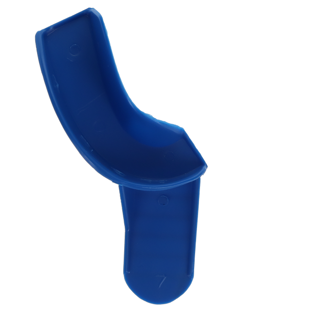 Tray Aways Disposable Plastic Impression Trays, Solid, # 7S, Partial Upper Right, Lower Left, 12/Pk, 921890