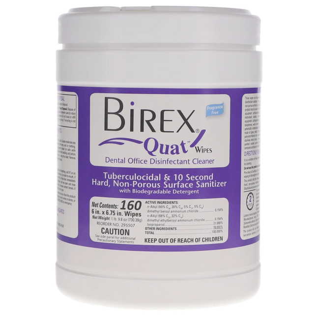 Birex Quat Disinfectant Wipes Large 160/Ca