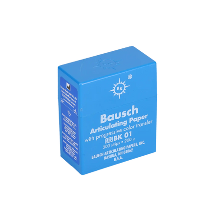 Bausch - Articulating Paper Pre-Cut Strips Blue 300/pk