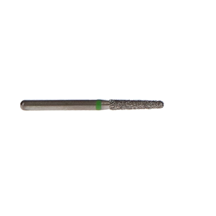 NTI Diamond Burs, FG, Taper Round End, # C856, 1.6 mm, Coarse, Green, 5/Pk, C856-016