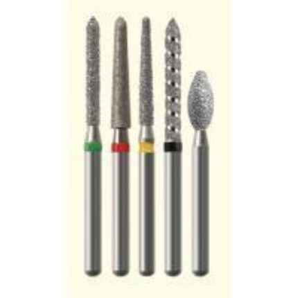 NTI Diamond Burs, FG, Football, # SC379, 2.3 mm, Super Coarse, Black, 5/Pk, SC379-023